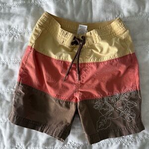 Janie and Jack Boys Swimsuit - Hawaiian Stripe Trunks 🌺 - 12 to 18 Months